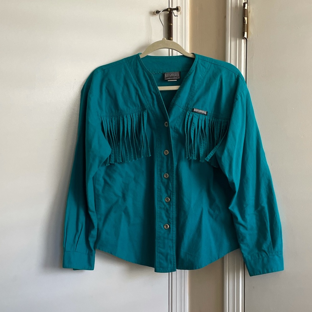 Vintage Fringe shirt jacket